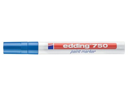 edding Märkpenna 750 Paint Marker rund 2-4mm blå - Lyreco - Kontorsmaterial - Pennor - Märkpennor - Rund spets