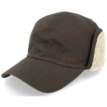 MJM Hats - Brown earflap Czapka Z Daszkiem - Zwolle El Wax Cotton Brown Earflap @ Hatstore