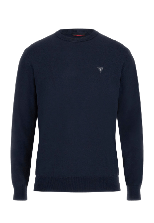 Guess Dane Tech Ls Cn Swtr Sweater Tröjor Herr Blå XL