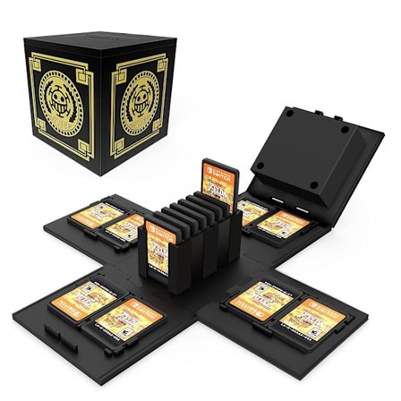 Spillboks for Switch-spillkort One Piece Games Cube opptil 16 spill, sammenleggbar Nintendo Switch-spillkortboks Cube Nintendo Switch-spilllagring B