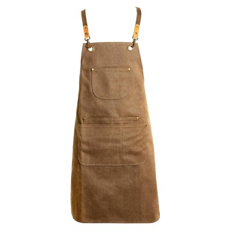 Apron | Brown Canvas for Men - Gifts for foodies