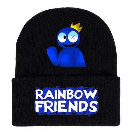 Rainbow Friends strikket lue hette for gutter, jenter, barn gave B
