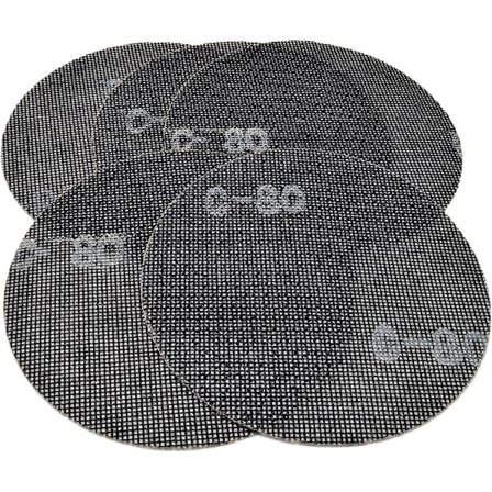 Pakke med 5 slipeskivenett 150 mm Korning 80 for giraffsliper og taksliper K80