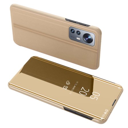 SKALO Xiaomi 12 Clear View Mirror Lompakko - Kulta