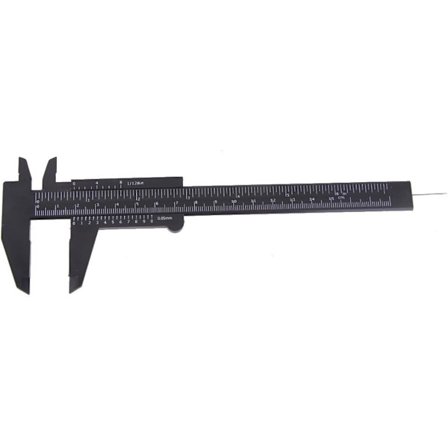 150mm Mini muovinen uudelleenkäytettävä liukuva mittaharppi askarteluun