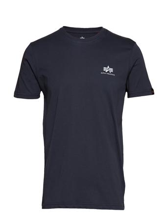 Basic T Small Logo T-shirts Short-sleeved Tummansiniset Alpha Industries