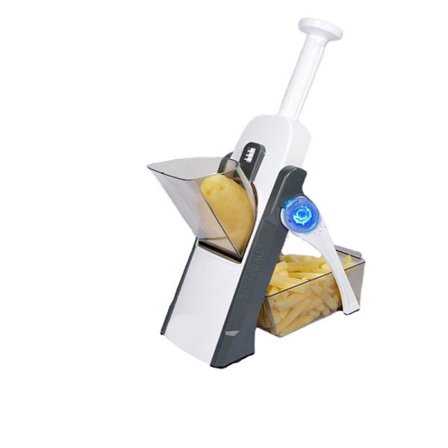 Multifunktionel belysning til at rive kartofler - hvid + grå, 1 stk