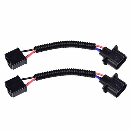 Ajovalojen liitinkaapelisarja, H13 uros - H4 naaras -sovitin LED-ajovalojen muuntamiseen, Plug and Play -jälkiasennusliitin High-toiminnolla