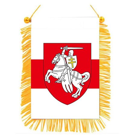 Xvggdg 10*15cm Hvidrussiske Republik Flag Hvid Ridder Banner Trykt Dekoration Hjem Mini Hængende Nationalflag