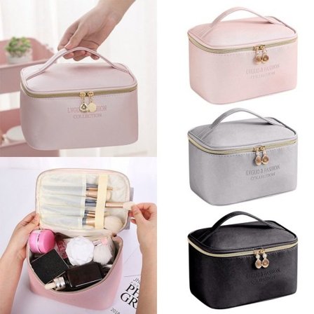 PU-kosmetiikkalaukku meikkipussi musta