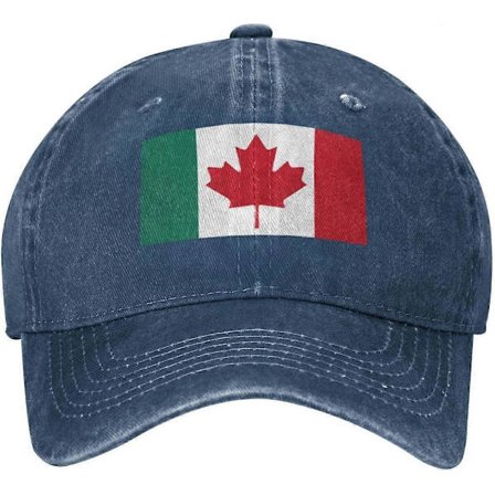 Canada Italien Flag Unisex Cowboy Hat Baseball Caps Justerbar Sport Golf Denim Casquette Cap Style 955