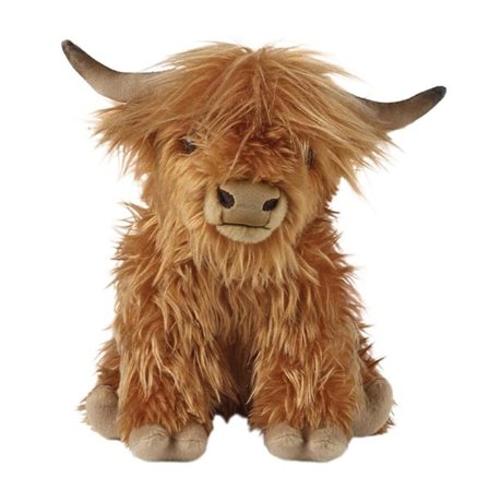 "12"" Plysj Highland Ku Stor Plysjdyr med Lyd"