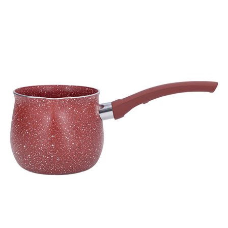 Kaffivarmer med enkelt håndtak, kjele, mini melkekjele, aluminiumslegering, non-stick, anti-skålding for matlaging