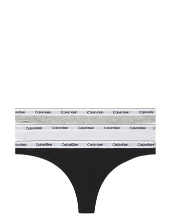 Thong 3Pk Patterned Calvin Klein