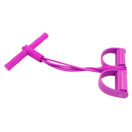 Pedal Motstandsbånd Multifunksjon Spennings Tau Sit Up Trekk Tau Sit Up Treningsutstyr for Hjem Reise Bruk Rosa