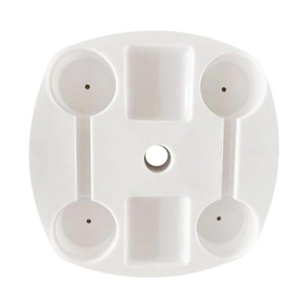 Parasollbordbricka för strand, trädgård, pool med 4 dryckeshållare och fack för snacks för camping och pool