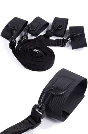 Ohmama Nylon Velcro Bed Bondage Restraints Positionshållare - Blushme.se