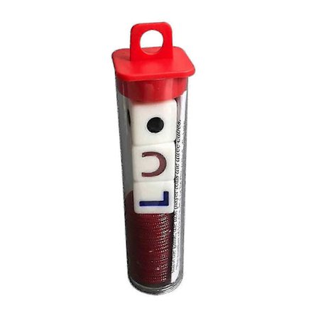 Party Lcr Spill Venstre Senter Høyre Terninger Leker Med Forseglet Rør Etui Brikker Terninger Moro, 100% Ny