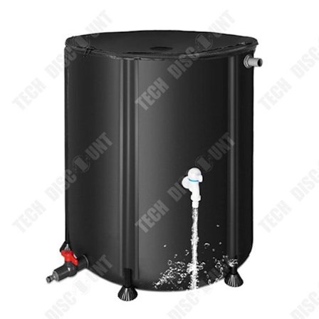 Regnvatteninsamlare - TD - 380L - PVC - Svart färg - Överjordisk tank
