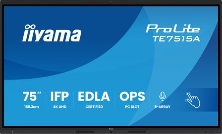 iiyama 75" Stylish IFP, iiWare21E