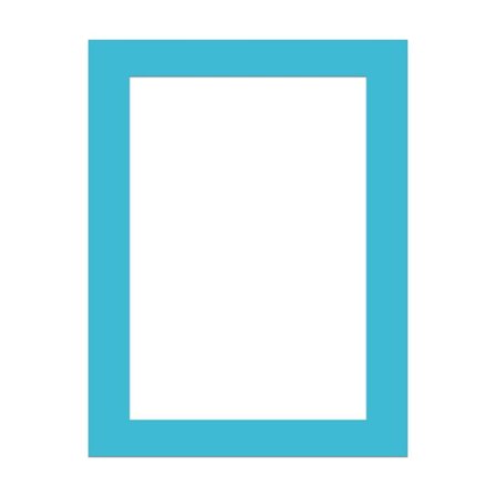 Ram Kartong Vägghängande Bild BLÅ