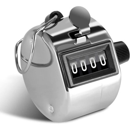 4-numeroinen manuaalinen laskuri, käsikäyttöinen laskuri ihmislaskuriin, golf-urheiluun, kouluttajakouluun