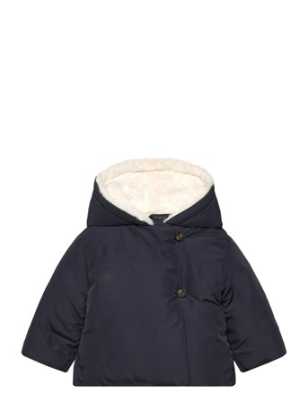 Mango | Anorak With Shearling-Effect Hood | 6-9M