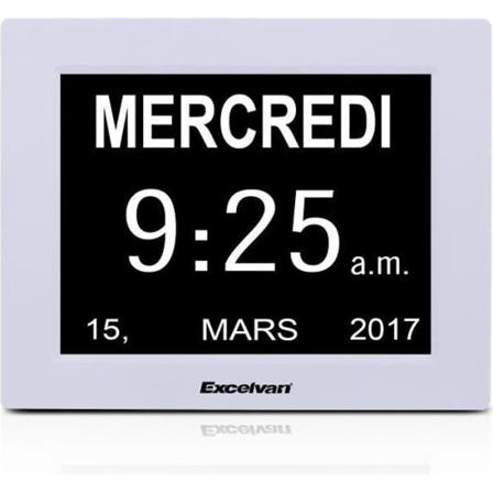 Excelvan DC8001 kalenderur med ikke-forkortet dato dag og klokkeslæt automatisk dæmpning: køkken og hjem