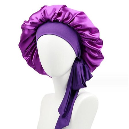 Hodeplagg for soving med lang hår i ensfarget design for kvinner