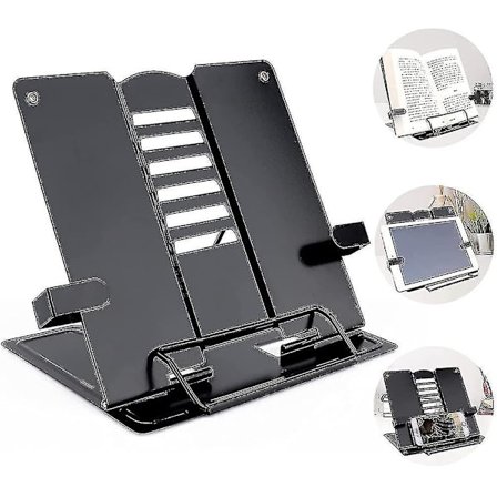 Metall Läsställ, Metall Bokställ, Bokstöd Svart, Läsställ Kokbok