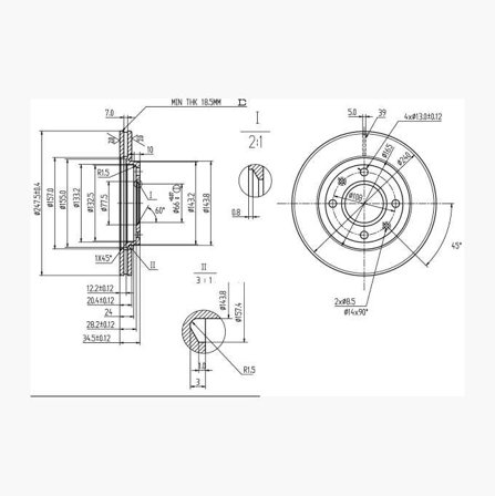 BROMSSKIVA - Biltema