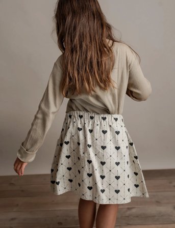 Hanevild Heart Skirt - Black - 110