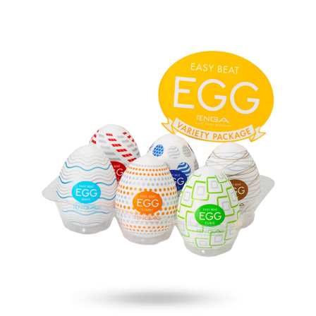 Tenga Egg Variety Standard – Pack of 6 - Vuxen.se - Tenga ägg, runkägg, spinner masturbator, tenga spinner