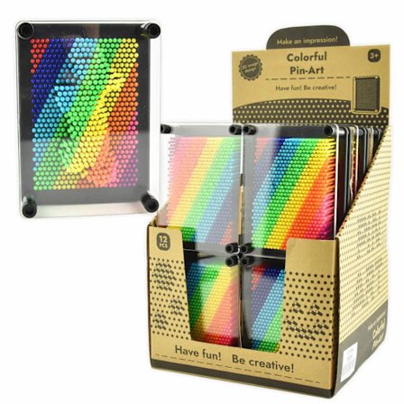 Pin Art Regnbue Plast - Robetoy