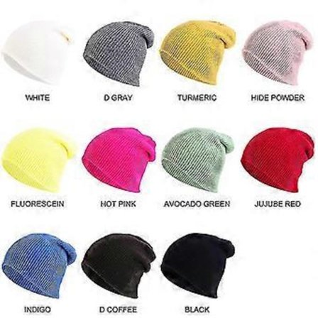 Makeisen värinen paksuuntava lämmin villapipo syksyyn ja talveen, yksivärinen neulottu muotipipo, kotipipo