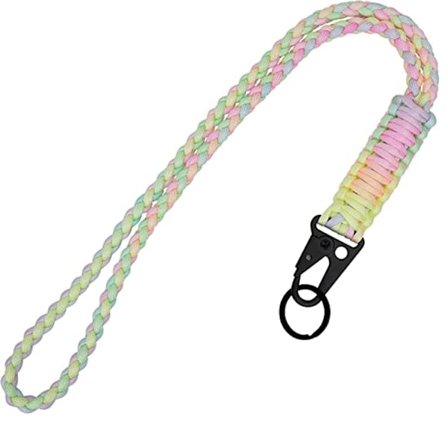 Lanyard nøglering Stærk flettet nøglering Lanyard Hals Lanyard