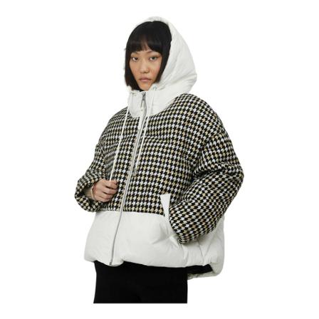 Silvian Heach Oversized short down jacket , Wit , Dames , Maat: 2XS