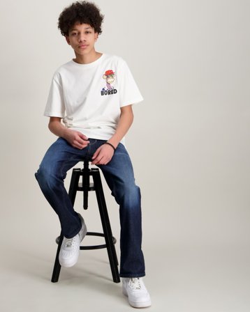 LMTD MAKARA BOD SS L TOP SKY Hvid Toppe/Bluser Dreng - Kids Brand Store