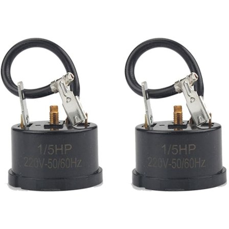 2 st 1/5HP-150W Kylskåp Termisk Överbelastningsskydd Kompressor Reservdel för Minikylskåp, Vinkyl