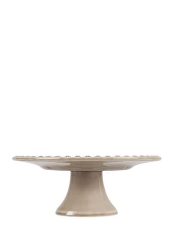 Daisy Cakeplate Small 22 Cm Home Tableware Serving Dishes Cake Platters Beige PotteryJo