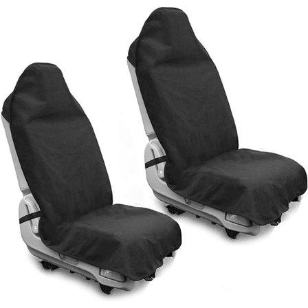 Vanntette bilsetetrekk - 2-pakning - Svettetett - Sklisikker - Svart