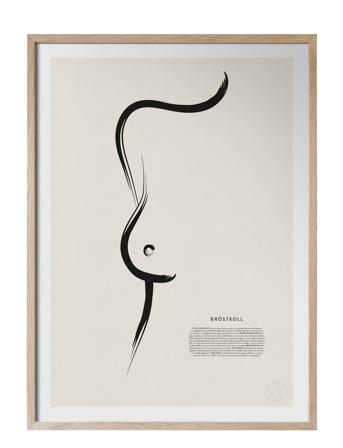 Bröstkoll Home Decoration Posters & Frames Posters Illustrations Multi/patterned Kunskapstavlan