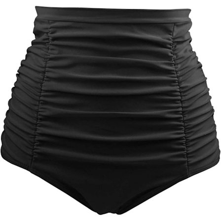 Kvinners høytlivsbadedrakt bunn Ruffled Bikini bunn Vintage Swim Sho