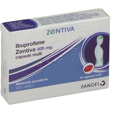 Ibuprofene Zentiva 10 Capsule Molli 400mg