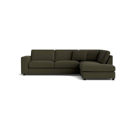 Oasis hjørnesofa, højrevendt - Loop Grøn - 271x213x79 - Sofa, hjørnesofa