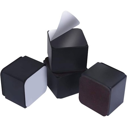 Møbelforhøyere i karbonstål, 5 cm diameter, 6,4 cm høyde for sofa