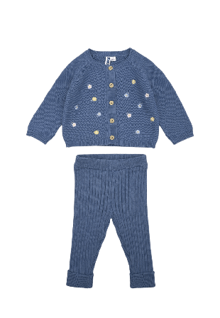 RIKIKI Stickat set LISA Överdelar & bodies Blå 68