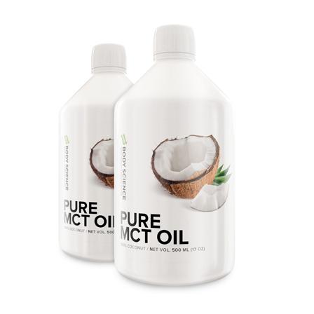 2 x MCT-olje – Body Science Pure MCT Oil, 500 ml - Fettsyrer, Kosttilskudd, Fettsyrer, MCT-olje