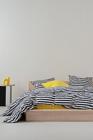 Jotex - Pussilakanasetti Parivuode Orgaaninen Musta/valkoinen Musta/valkoinen - KAYO - Osta Parisängyt Jotex