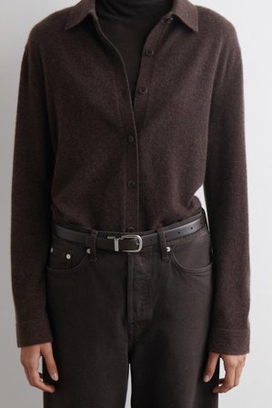 COS Homme Ceinture Réversible En Cuir in Blanc